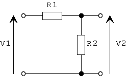 Schma du pont diviseur